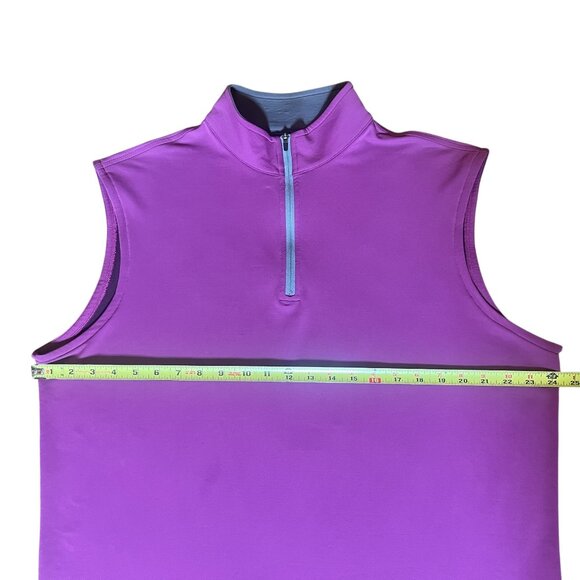 Peter Millar Element 4 Purple Golf Vest L Performance Wicking ⛳ - Picture 5 of 5